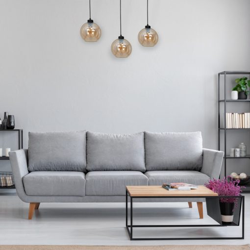 Pendant lamp SOFIA AMBER 3xE27