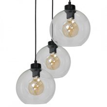 Pendant lamp SOFIA CLEAR 3xE27