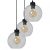 Pendant lamp SOFIA CLEAR 3xE27