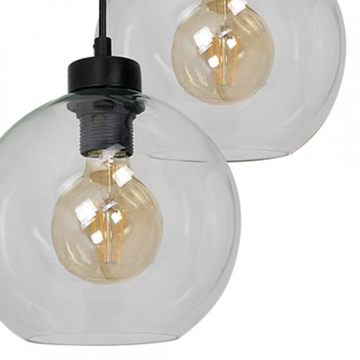 Pendant lamp SOFIA CLEAR 3xE27