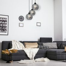Pendant lamp SOFIA SMOKED 3xE27
