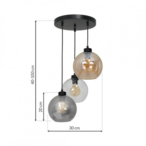 Pendant lamp SOFIA MIX 3xE27