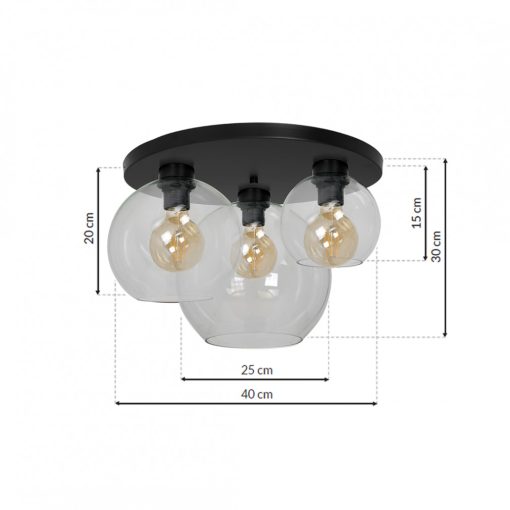 Ceiling  lamp SOFIA CLEAR 3xE27