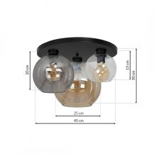 Ceiling  lamp SOFIA MIX 3xE27