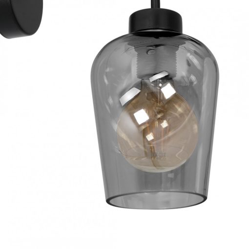Wall lamp SANTIAGO SMOKED 1xE27