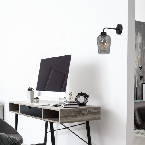 Wall lamp SANTIAGO SMOKED 1xE27