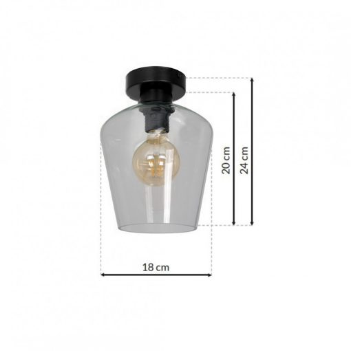 Ceiling  lamp SANTIAGO CLEAR 1xE27