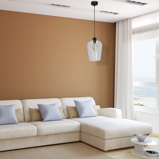 Pendant lamp SANTIAGO CLEAR 1xE27