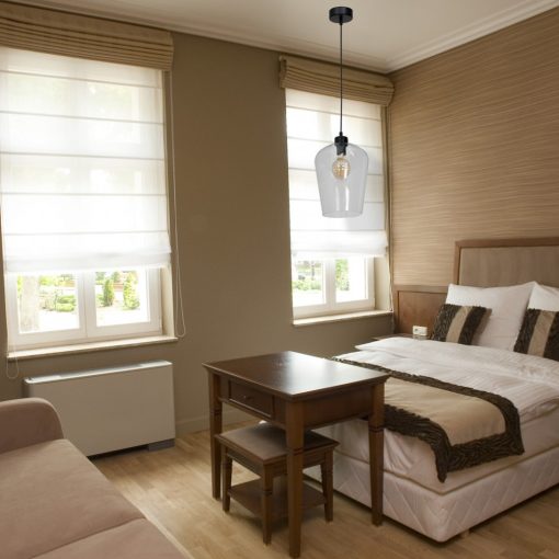 Pendant lamp SANTIAGO CLEAR 1xE27