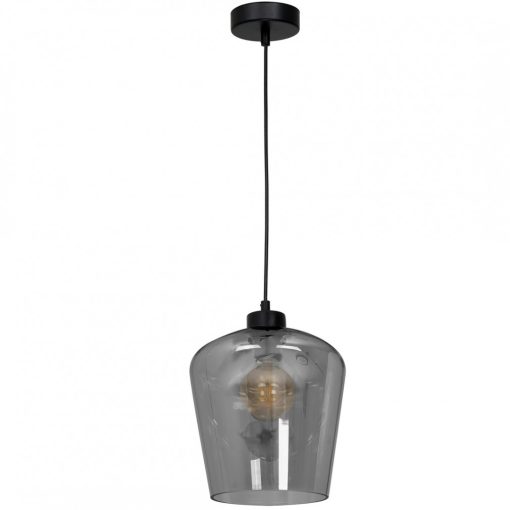 Pendant lamp SANTIAGO SMOKED 1xE27
