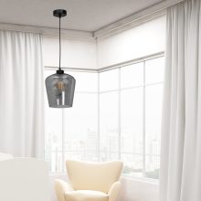 Pendant lamp SANTIAGO SMOKED 1xE27