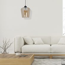 Pendant lamp SANTIAGO AMBER 1xE27