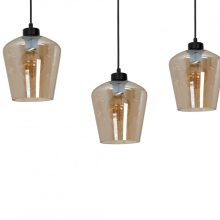 Pendant lamp SANTIAGO AMBER 3xE27
