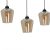 Pendant lamp SANTIAGO AMBER 3xE27