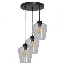Pendant lamp SANTIAGO CLEAR 3xE27