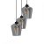 Pendant lamp SANTIAGO SMOKED 3xE27