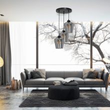 Pendant lamp SANTIAGO SMOKED 3xE27