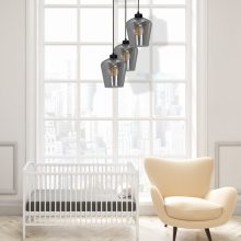 Pendant lamp SANTIAGO SMOKED 3xE27