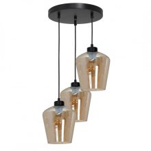 Pendant lamp SANTIAGO AMBER 3xE27