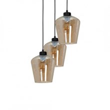 Pendant lamp SANTIAGO AMBER 3xE27