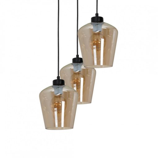 Pendant lamp SANTIAGO AMBER 3xE27
