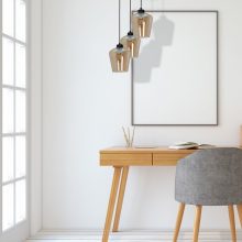 Pendant lamp SANTIAGO AMBER 3xE27
