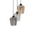 Pendant lamp SANTIAGO MIX 3xE27