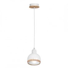 Pendant lamp OVAL WHITE 1xE27