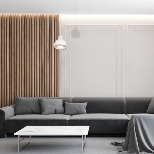 Pendant lamp OVAL WHITE 1xE27