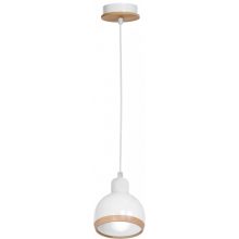 Pendant lamp OVAL WHITE 1xE27