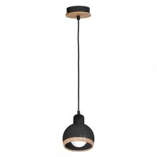 Pendant lamp OVAL BLACK 1xE27