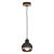 Pendant lamp OVAL BLACK 1xE27