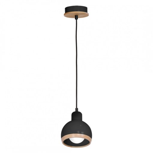 Pendant lamp OVAL BLACK 1xE27