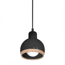 Pendant lamp OVAL BLACK 1xE27