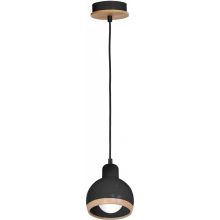 Pendant lamp OVAL BLACK 1xE27