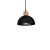 Pendant lamp ERIK Black/Wood 3xE27