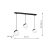 Pendant lamp SFERA BLACK 3xE14