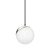 Pendant lamp SFERA BLACK/CHROME 3xE14