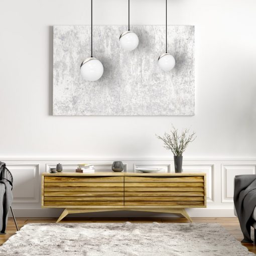 Pendant lamp SFERA BLACK/CHROME 3xE14