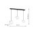 Pendant lamp SFERA BLACK/CHROME 3xE14
