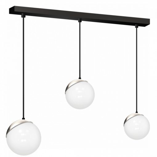Pendant lamp SFERA BLACK/CHROME 3xE14