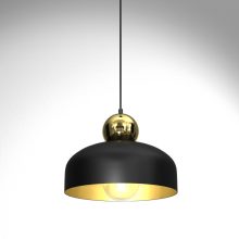 Pendant lamp HARALD GOLD/BLACK 1xE27