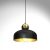 Pendant lamp HARALD GOLD/BLACK 1xE27