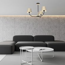 Pendant lamp ETNA Black 3xE27