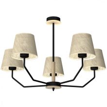 Pendant lamp ETNA Black 5xE27