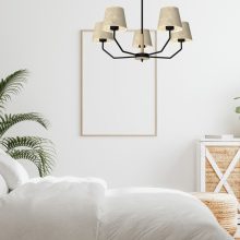 Pendant lamp ETNA Black 5xE27