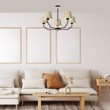 Pendant lamp ETNA Black 5xE27