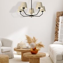Pendant lamp ETNA Black 5xE27