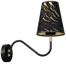 Wall lamp HERMES Black/Gold 1xE27