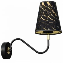 Wall lamp HERMES Black/Gold 1xE27